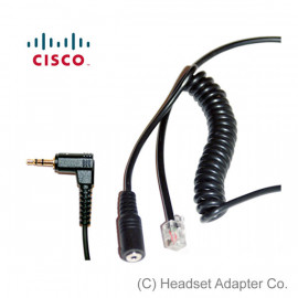 Coiled 2.5mm Headset Adapter for Cisco IP Phone