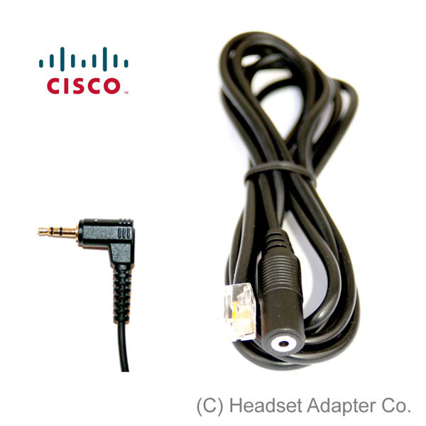 Michelangelo Milliard Kvalifikation Coiled 2.5mm Headset Adapter for Cisco IP Phone