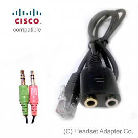 PC Headset Adapter for Cisco 7940 IP Phone